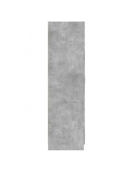 Armadio Grigio Cemento 80x52x180 cm in Legno Multistrato
