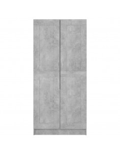 Armadio Grigio Cemento 82,5x51,5x180 cm in Legno Multistrato