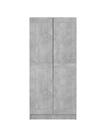 Armadio Grigio Cemento 82,5x51,5x180 cm in Legno Multistrato