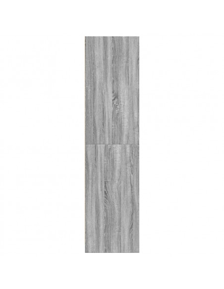 Armadio Grigio Sonoma 30x50x200 cm in Legno Multistrato