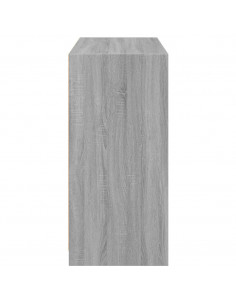 Armadio Grigio Sonoma 77x48x102 cm in Legno Multistrato