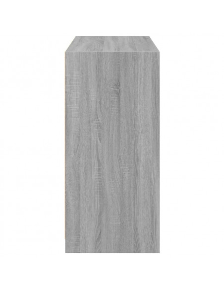 Armadio Grigio Sonoma 77x48x102 cm in Legno Multistrato