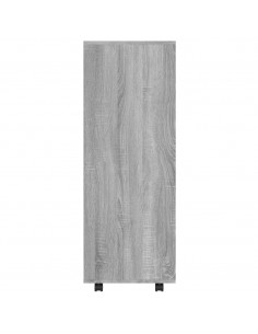 Armadio Grigio Sonoma 80x40x110 cm in Legno Multistrato