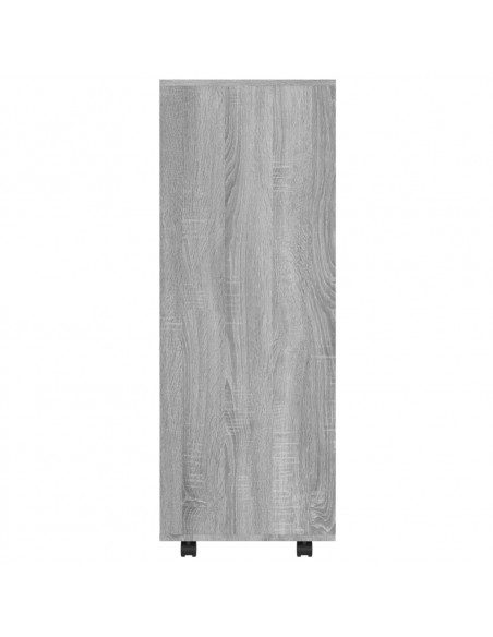 Armadio Grigio Sonoma 80x40x110 cm in Legno Multistrato