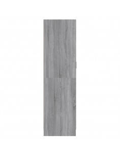 Armadio Grigio Sonoma 82,5x51,5x180 cm in Legno Multistrato