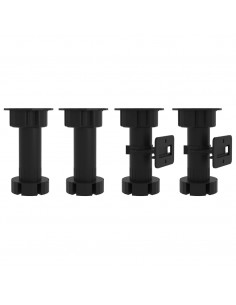 Armadio Inferiore Cassetto Nero 40x46x81,5cm Legno Multistrato