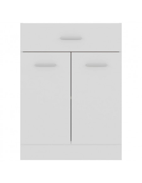 Armadio Inferiore con Cassetto Bianco 60x46x81,5 cm Multistrato