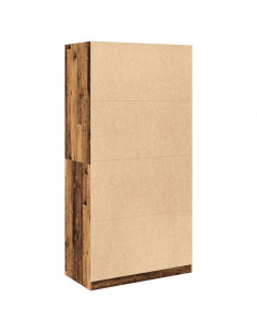 Armadio Legno Antico 100x50x200 cm in Legno Multistrato