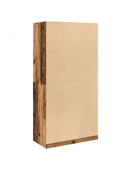 Armadio Legno Antico 100x50x200 cm in Legno Multistrato
