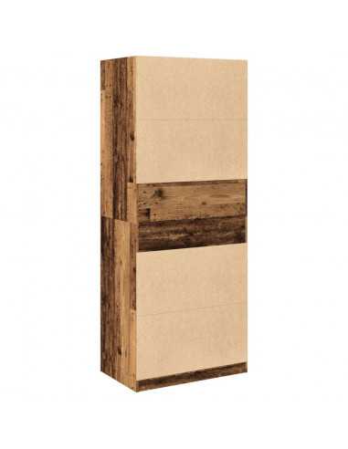 Armadio Legno Antico 80x50x200 cm in Legno Multistrato