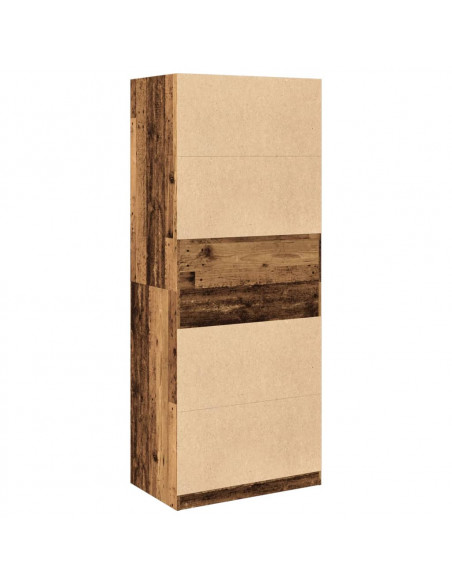 Armadio Legno Antico 80x50x200 cm in Legno Multistrato