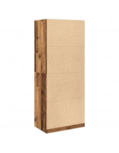 Armadio Legno Antico 80x50x200 cm in Legno Multistrato