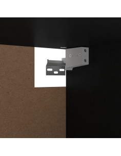 Armadio Nero 100x32,5x35 cm in Legno Multistrato