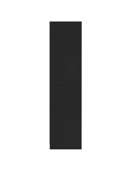 Armadio Nero 100x50x200 cm in Legno Multistrato