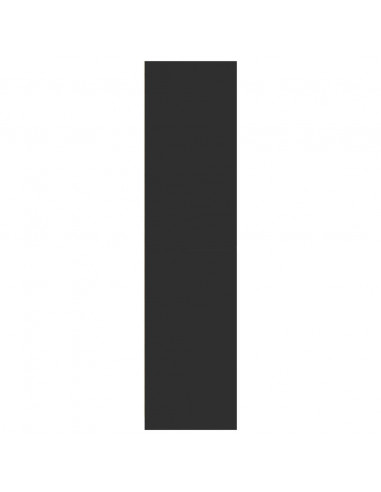 Armadio Nero 80x50x200 cm in Legno Multistrato