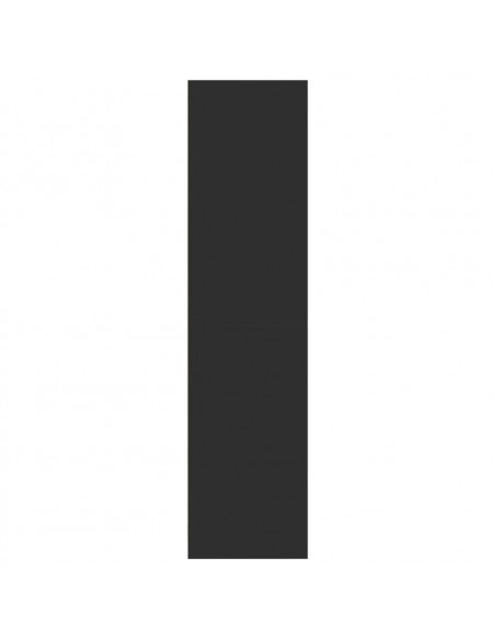 Armadio Nero 80x50x200 cm in Legno Multistrato