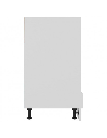 Armadio per Forno Bianco 60x46x81,5 cm in Legno Multistrato