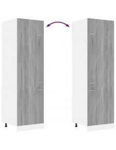 Armadio per Frigo “Lyon” Grigio Sonoma 60x57x207 cm