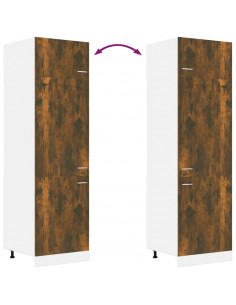 Armadio per Frigo “Lyon” Rovere Fumo 60x57x207 cm