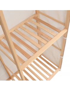 Armadio per Indumenti a 3 Ripiani 110x40x170 cm