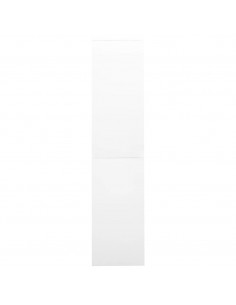 Armadio per Ufficio Anta Scorrevole Bianco 90x40x180 cm Acciaio