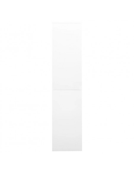 Armadio per Ufficio Anta Scorrevole Bianco 90x40x180 cm Acciaio