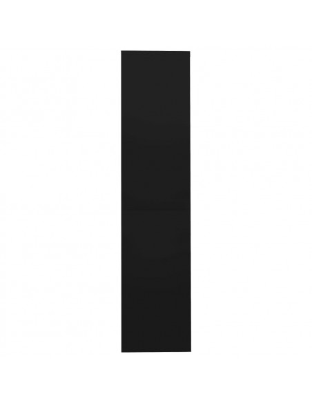 Armadio per Ufficio Anta Scorrevole Nero 90x40x180 cm Acciaio