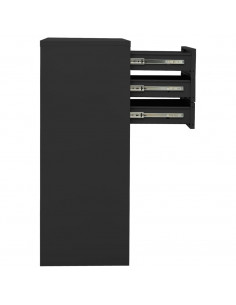 Armadio per Ufficio Antracite 90x40x102 cm in Acciaio