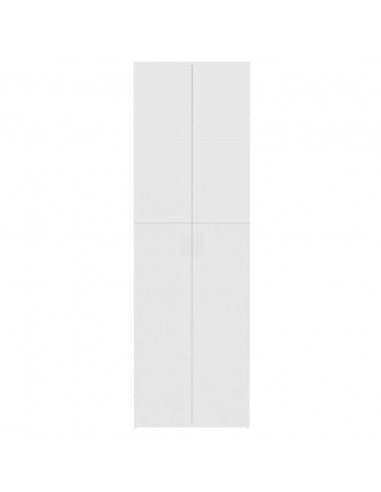 Armadio per Ufficio Bianco 60x32x190 cm in Legno Multistrato