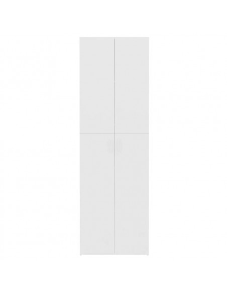 Armadio per Ufficio Bianco 60x32x190 cm in Legno Multistrato
