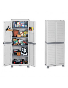 Armadio plastica Terry 1002566 WAVE Base 2007 Grigio chiaro e scuro Gr