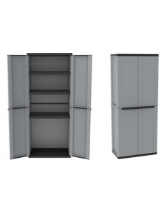 Armadio plastica Terry 1002820 J LINE 268 Grigio chiaro e scuro Grigio