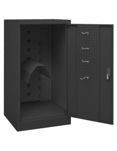 Armadio Porta Sella Antracite 53x53x105 cm in Acciaio