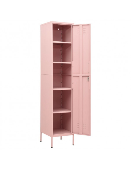Armadio Rosa 35x46x180 cm in Acciaio