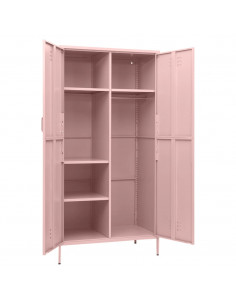 Armadio Rosa 90x50x180 cm in Acciaio