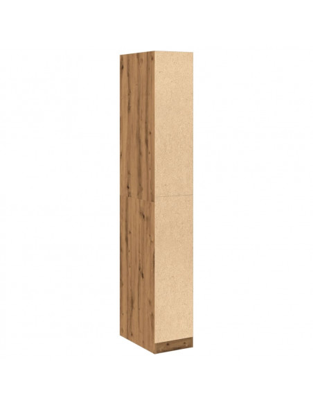 Armadio Rovere Artigianale 30x50x200 cm in Legno Multistrato
