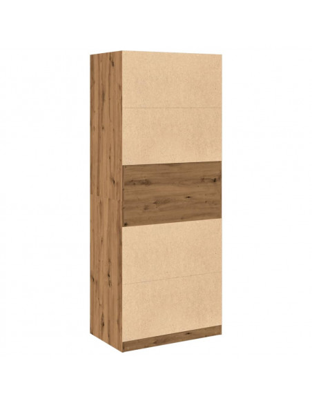 Armadio Rovere Artigianale 80x50x200 cm in Legno Multistrato