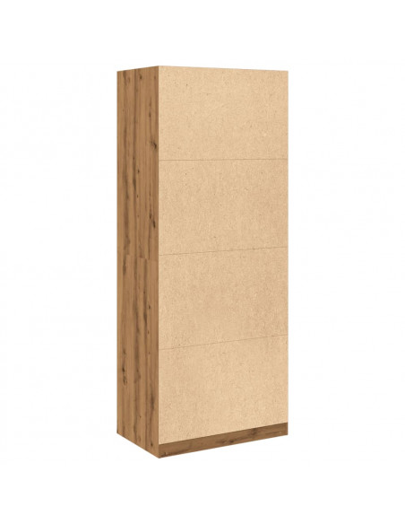 Armadio Rovere Artigianale 80x50x200 cm in Legno Multistrato