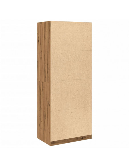 Armadio Rovere Artigianale 80x50x200 cm in Legno Multistrato