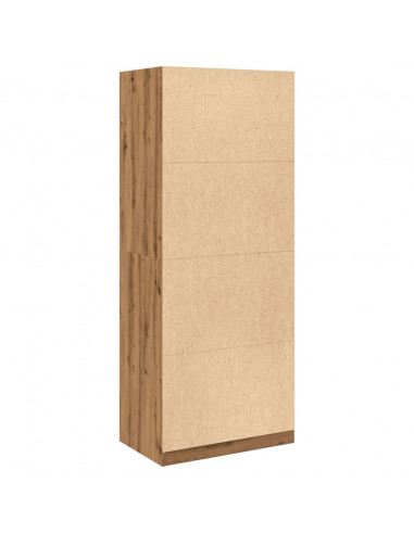 Armadio Rovere Artigianale 80x50x200 cm in Legno Multistrato