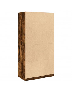 Armadio Rovere Fumo 100x50x200 cm in Legno Multistrato