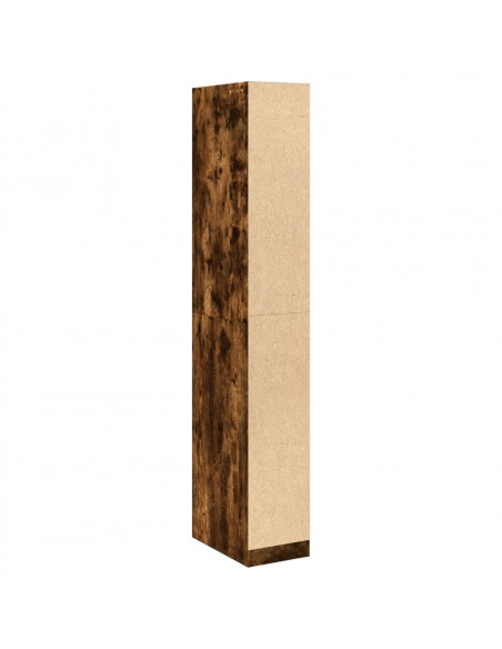 Armadio Rovere Fumo 30x50x200 cm in Legno Multistrato