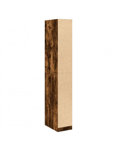 Armadio Rovere Fumo 30x50x200 cm in Legno Multistrato