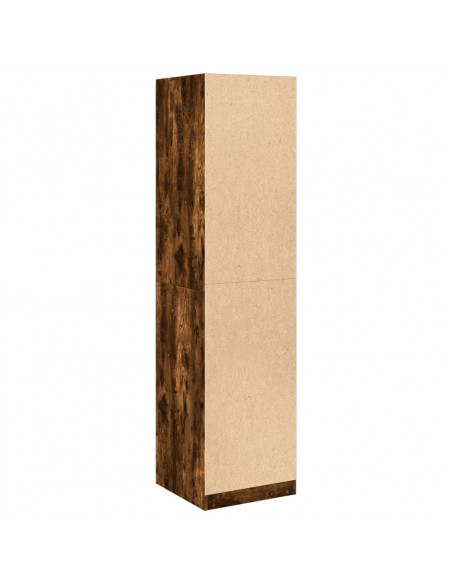 Armadio Rovere Fumo 50x50x200 cm in Legno Multistrato