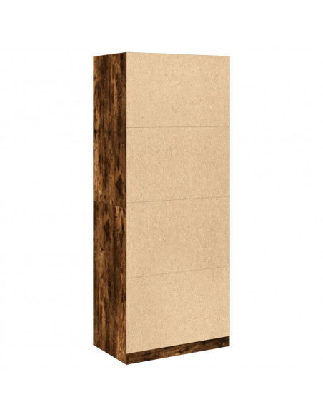 Armadio Rovere Fumo 80x50x200 cm in Legno Multistrato