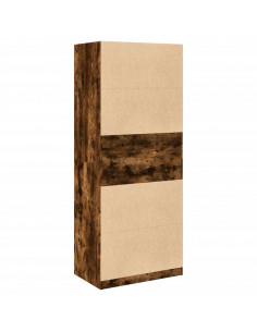 Armadio Rovere Fumo 80x50x200 cm in Legno Multistrato