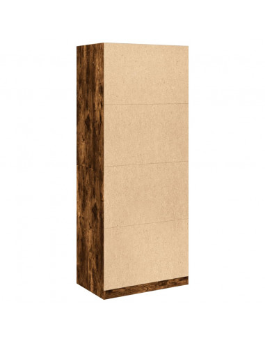 Armadio Rovere Fumo 80x50x200 cm in Legno Multistrato