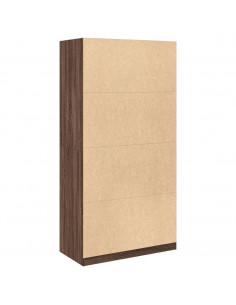 Armadio Rovere Marrone 100x50x200 cm in Legno Multistrato
