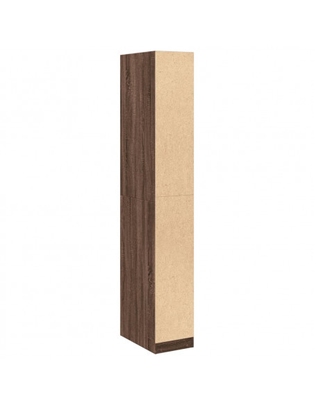 Armadio Rovere Marrone 30x50x200 cm in Legno Multistrato