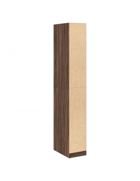 Armadio Rovere Marrone 30x50x200 cm in Legno Multistrato